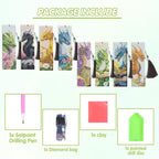 Dragon Diamond Art Bookmarks Kit: 8 Pcs Diamond Painting Bookmark - Image 2