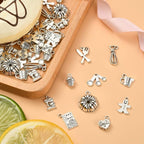 DanLingJewelry 100Pcs 10 Styles Baking Charms Cupcake Bakery Coffee Egg Beater - Image 4