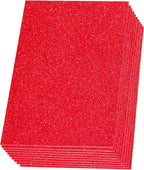 SALEMAR Red Sticky Glitter Foam Sheets by SALEMAR