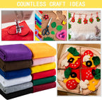 HaoFeijh Felt Fabric 36 * 36 Inch Wide 1.6mm, Fabric Sheets Soft Woven Acrylic - Image 3
