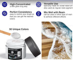 BALTIC DAY 50 Color Epoxy Pigment Paste Set – Opaque Resin Colorant, High - Image 8