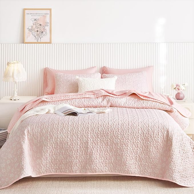 Wake In Cloud - Floral Quilt Set, Coquette Cottagecore Shabby Chic Flower - Image 2