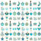 WOCRAFT 40pcs 20 pairs Assorted Enamel Bracelet Charms by WOCRAFT
