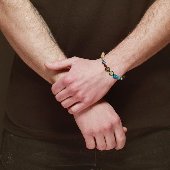 SPUNKYsoul New! His and Hers Couple Circle Distance Universe Bracelets - Image 5