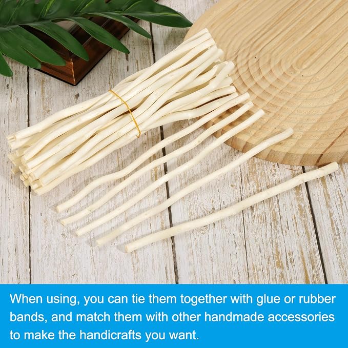 PATIKIL 60 Pcs / 40cm Wood Log Sticks, 0.2-0.5inch in Diameter Natural Driftwood - Image 4