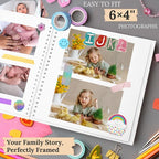 Scrapbook 10x10 Inch DIY Scrapbook Album Hardcover Kraft Paper 100 pages/50 - Image 5