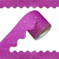 70Ft Shine Pink Bulletin Board Borders，Scalloped Poster Boards Decorations Trim by Unknown