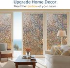 rabbitgoo Window Privacy Film Rainbow Film Decorative Window Sticker, 3D Static - Image 4