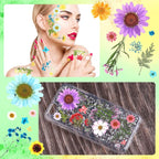 110 Pcs Dried Pressed Flowers for Resin, Real Dry Daisy Flowers and Leaves Bulk - Image 6