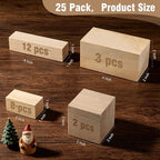 25 PCS Basswood Carving Blocks, 4 Sizes Wood Carving kit, Soft Texture Solid - Image 2