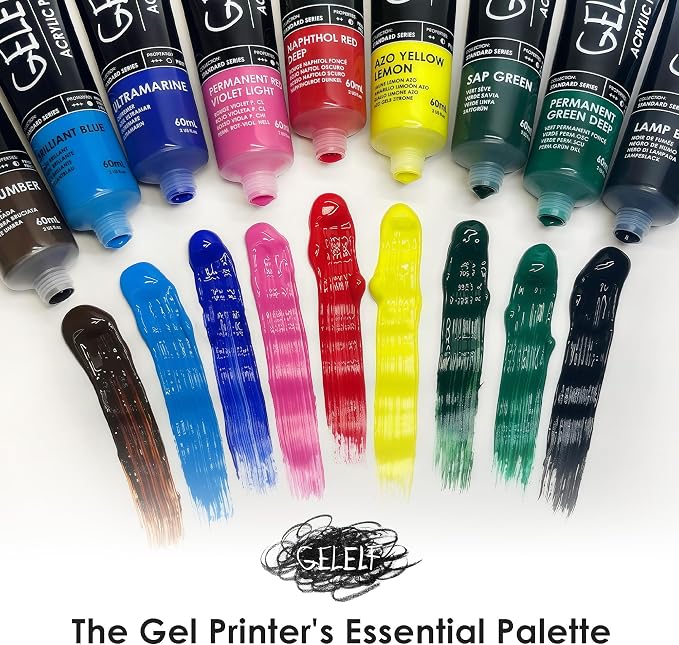 Acrylic Paint Gel Plates Printing Paint Perfect Transfer Special Acrylic Paint - Image 6
