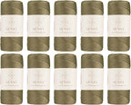 10 Skeins of Sensy Premium 2mm 251 Yards Polyester Rope 100% Polypropylene Cord by SSENSY