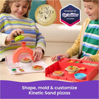 Kinetic Sand SquishPizza Playset, Moldable Play Sand Sensory Toys, Ages 5+ | - Image 2