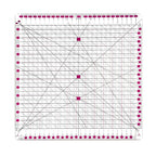 Quilting Rulers 12.5" x 12.5", Slotted Quilting Ruler - Image 2
