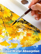82 Sheets Watercolor Paper Bulk 8.5"x11", 110lb/230gsm Cold Press Thick Water - Image 2
