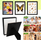 VOKOY 3 Pack 6" x 8" Shadow Box Frame, Small Wood Hollow Picture Frame - Image 5