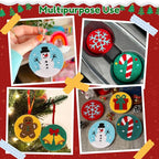 Sukhumvit 6PCS Christmas Punch Needle Coaster Kit, Beginners Punch Needle Set - Image 6