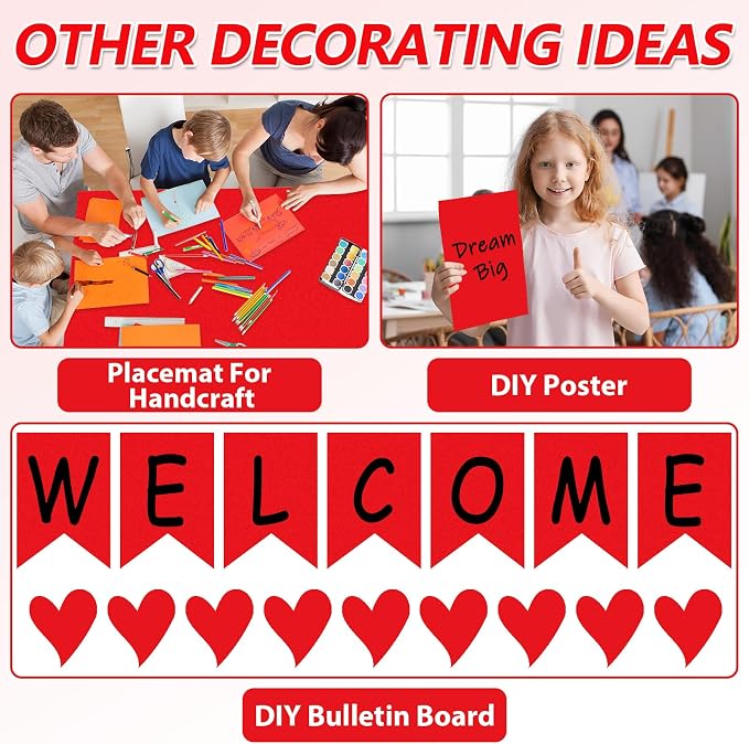 Qyeahkj 17.7in x 20ft Bulletin Board Paper Roll Bulletin Board Background Paper - Image 5