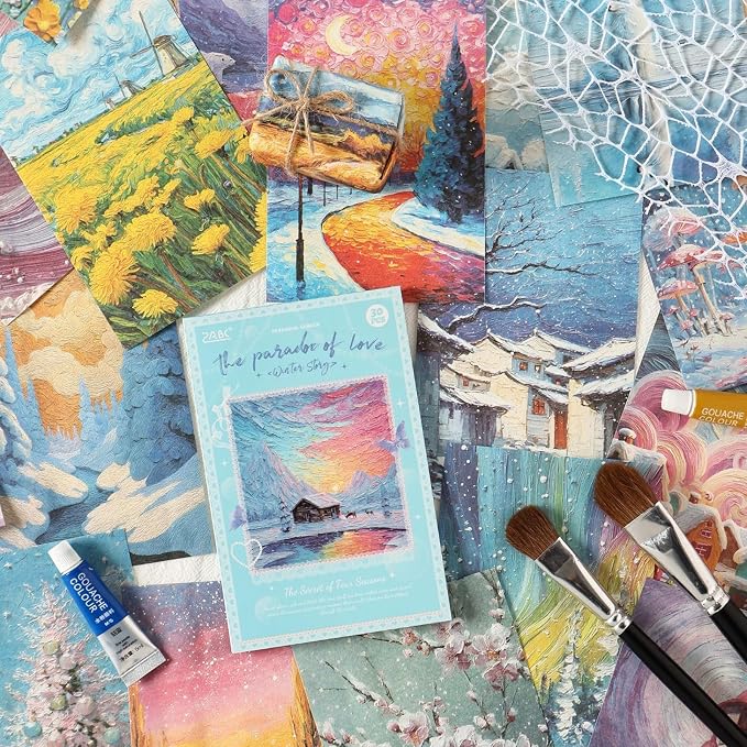 120 Pcs Vintage European Landscape Scrapbooking Supplies, 3.7x5.6 Aesthetic - Image 3