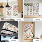 Kromapolis Window Privacy Film, Stained Glass Sticker Floral Window Clings - Image 5