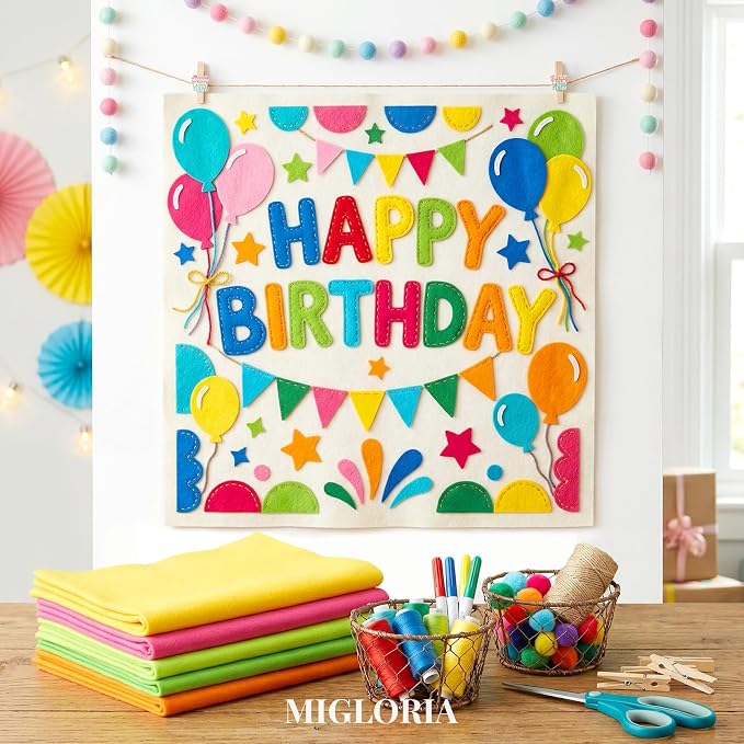 Large Felt Fabric Sheet 36 x 36 Inch, 1.6mm Thick | Soft nonwoven felt - Image 8