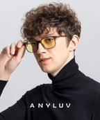 ANYLUV Blue Light Glasses for Men, Lightweight Computer Gaming Glasses - Image 2