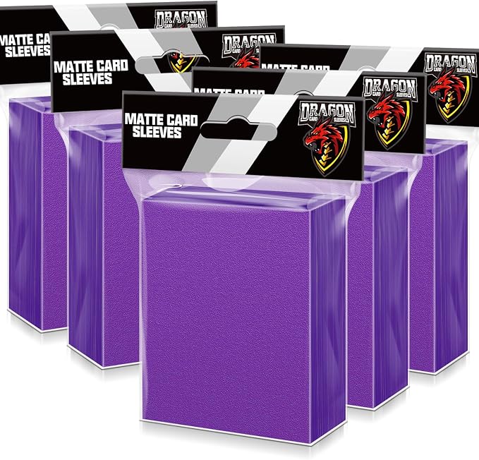 500 Pcs Card Sleeves for Trading Card, Matte Card Sleeves Deck Card Protectors by Kitoyz