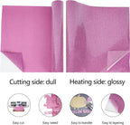 guangyintong Heat Transfer Vinyl Glitter Purple HTV Rolls, Glitter HTV Vinyl - Image 4