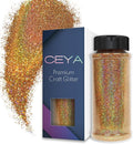 Ceya 3.8oz/ 110g Holographic Ultra Fine Glitter Powder Diamond Laser Gold by CEYA