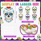 TaoBary 24 Pcs 7.09'' Sugar Skull Cutouts - Image 6
