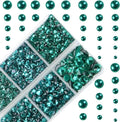 4000Pcs Mixed Size Hot Fix Round Crystals Gems Glass Stones Hotfix Flat Back by MASSIVE+BEADS