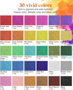 Fabric Paint, Yeeart 30 Colors Permanent Soft Fabric Paint Set - Image 3