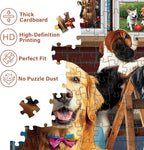 BenBen Puzzles for Adults 1000 Pieces, Dogs' Dinner Party, Dog Jigsaw Puzzle - Image 7
