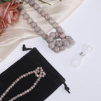 10mm Matte Flowery Cowry Fossil Bead, 15-Inch Matte Round Loose Stone Beads - Image 2