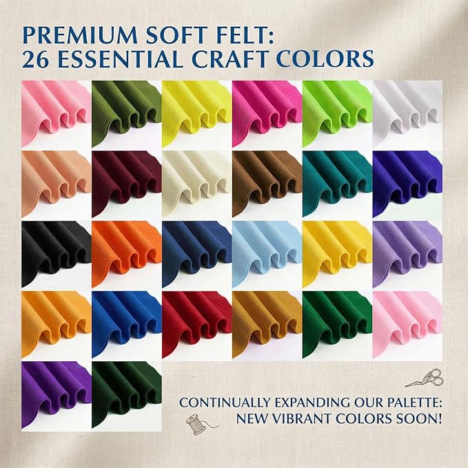 Red Felt Fabric 36" x 72" 1.6mm Thick Large Craft Sheet | Soft, Flexible Felt - Image 6