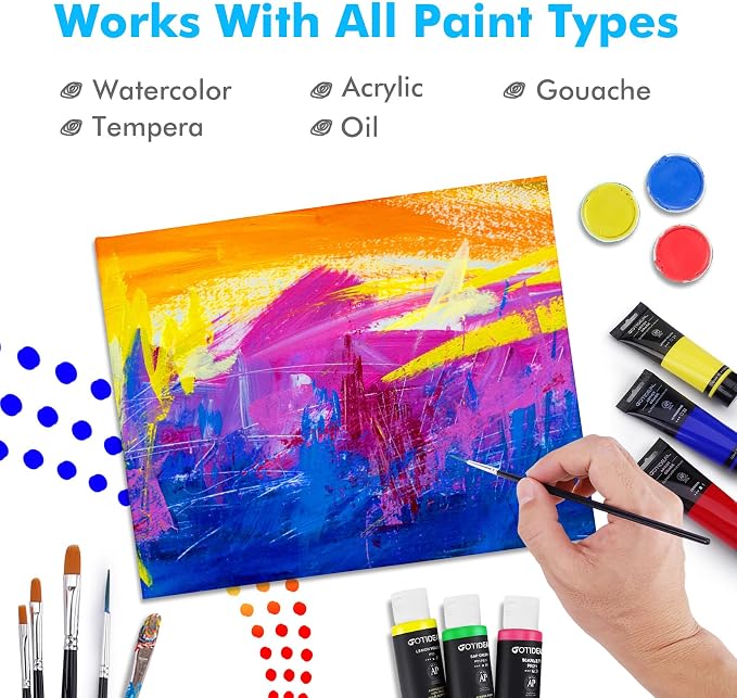 Gotideal Canvas Boards for Painting, Bulk Painting Canvas for Kids and Adults - Image 4