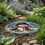 Magnolia Garden 10-Inch Christmas Snowman Stepping Stone - Image 4