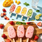 Popsicles Molds, Reusable Silicone Ice Pop Cream Cakesicle Maker Mold 4 Cavities - Image 4