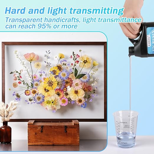 KISREL UV Resin 500g-Upgraded UV Resin Kit, Hard Type Crystal Clear Ultraviolet - Image 4