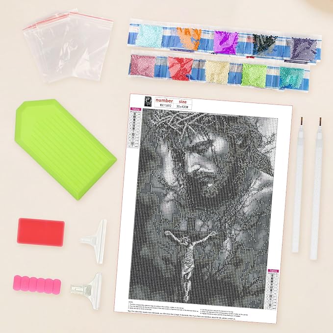 Lxmsja Jesus Cross Diamond Art Kits - Image 5