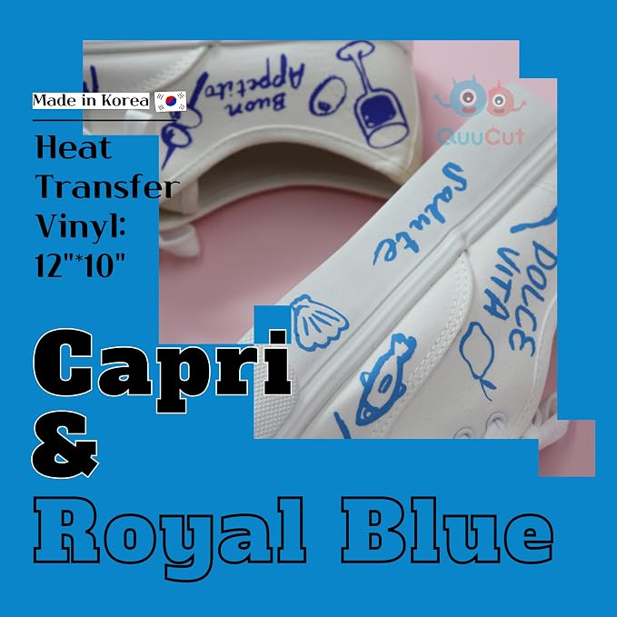 QuuCut Heat Transfer Vinyl Bundle: 15 Pack 12" x 10" Sheets, Rainbow HTV - Image 5
