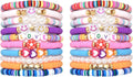 Friendship Bracelets for Girls, 10-Piece Cute Preppy Beaded Bracelet Set for by CHENSILAIYI