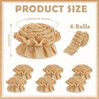 6 Rolls 40 Ft Ruffled Bulletin Board Borders Back to School Classroom Decor - Image 2