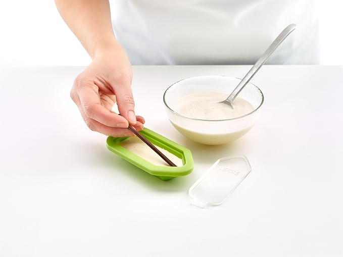 Lékué Set of 4 Iconic Popsicle & Ice Cream Molds + Sticks & Lids | Fun Shape - Image 3