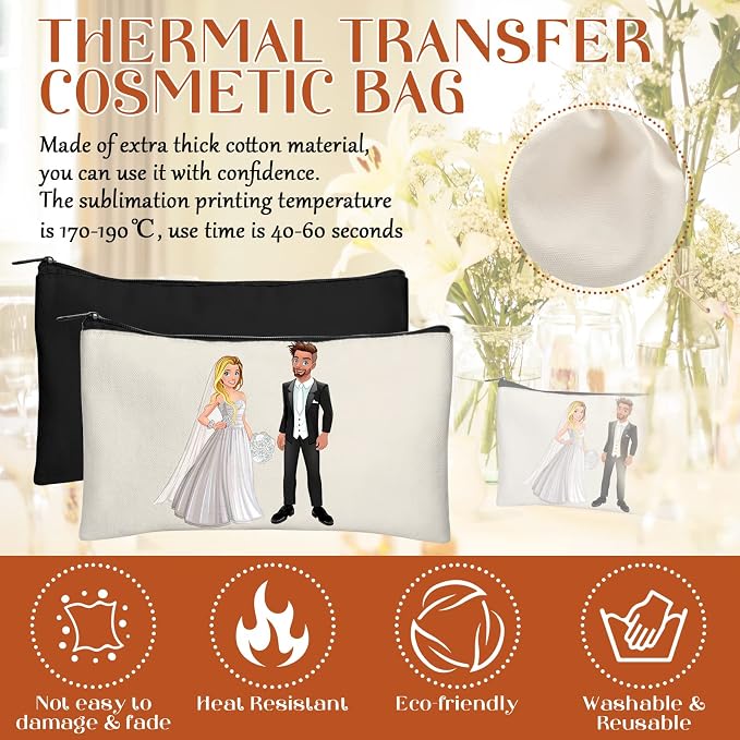 Legigo Blank Canvas Bag Zipper Pouch Makeup Bags Bulk - Image 3