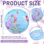Panelee 12 Pcs Butterfly & Floral Theme Party Decorations Floral Hanging Paper - Image 2
