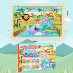 Puzzles for Kids Ages 4-6, 4 Packs 24 Piece Wooden Jigsaw Puzzle for Toddlers - Image 11