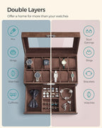 SONGMICS Watch Box, 12-Slot Watch Case Organizer - Image 5
