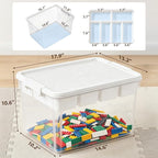 Citylife 32QT Plastic Craft Storage Box Buildable Lid Removable Tray | Craft - Image 7