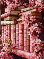 Meothan Diamond Art Kits for Adults Flowers Bookshelf Diamond Painting Kits for by MeothanDiamondPainting